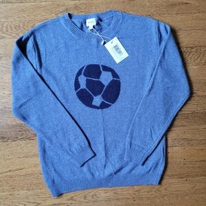 Football Merino Wool Knit Sweater